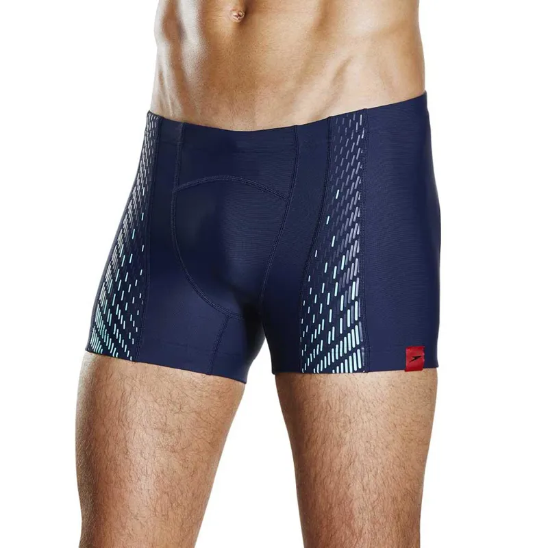 Speedo Men's Fit PowerMesh Pro Aquashort Black/Blue 30-4